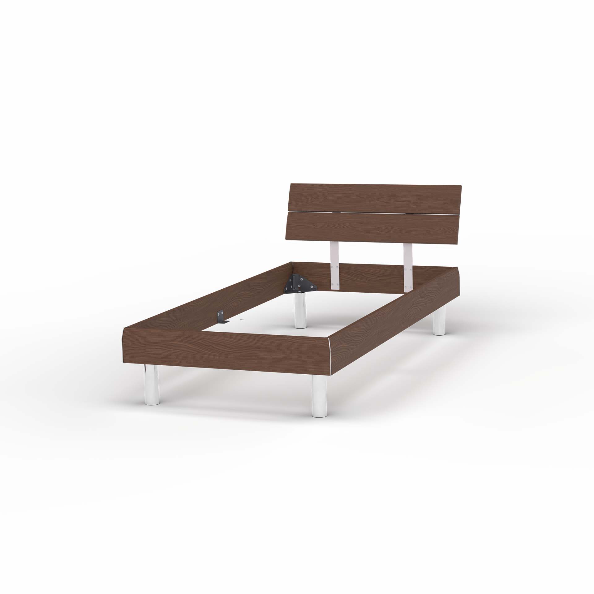 Cadre de lit Softsleep Melody noyer